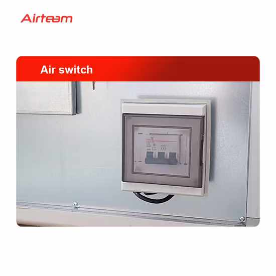 Sistema de ventilación de la unidad de tratamiento de aire del intercambiador de calor tipo gabinete